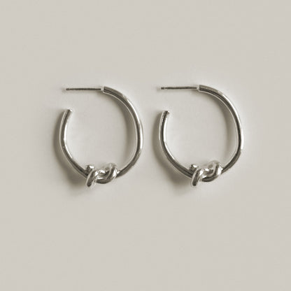 Billie Hoops / Silver