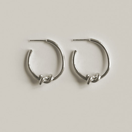 Billie Hoops / Silver