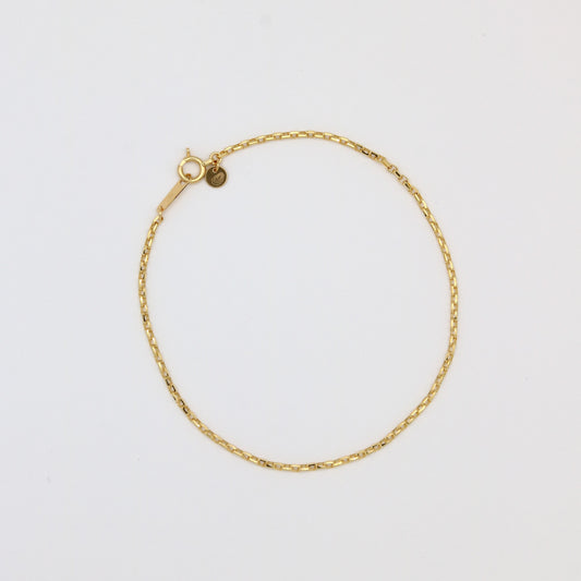Square Chain DC Bracelet / 18K