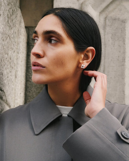 coming soon!【6/13 12:00発売開始】Woven Square Pierce Mini / Silver