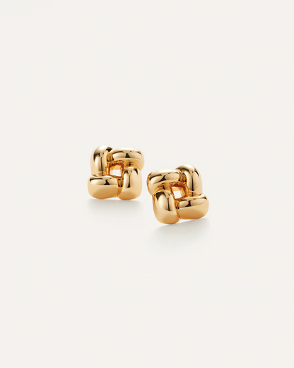 coming soon!【6/13 12:00発売開始】Woven Square Pierce / Gold