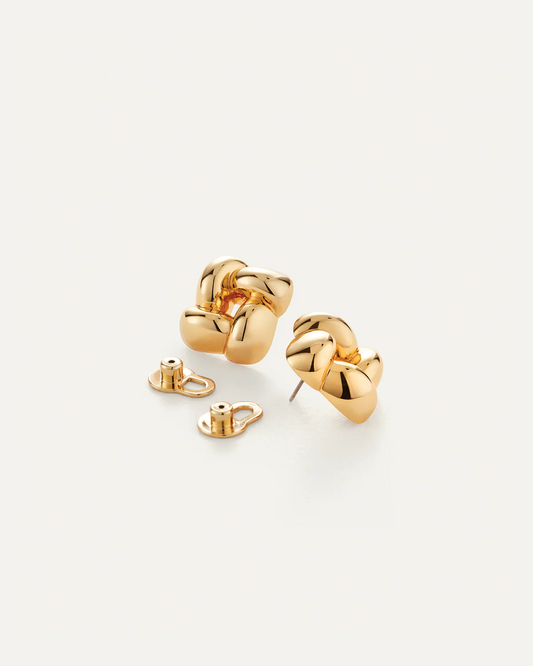 coming soon!【6/13 12:00発売開始】Woven Square Pierce / Gold