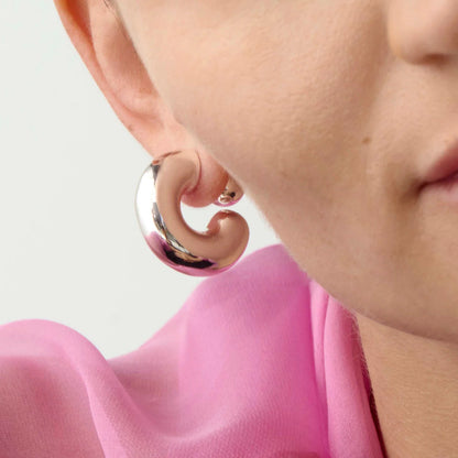 Tome Hoops L / Silver