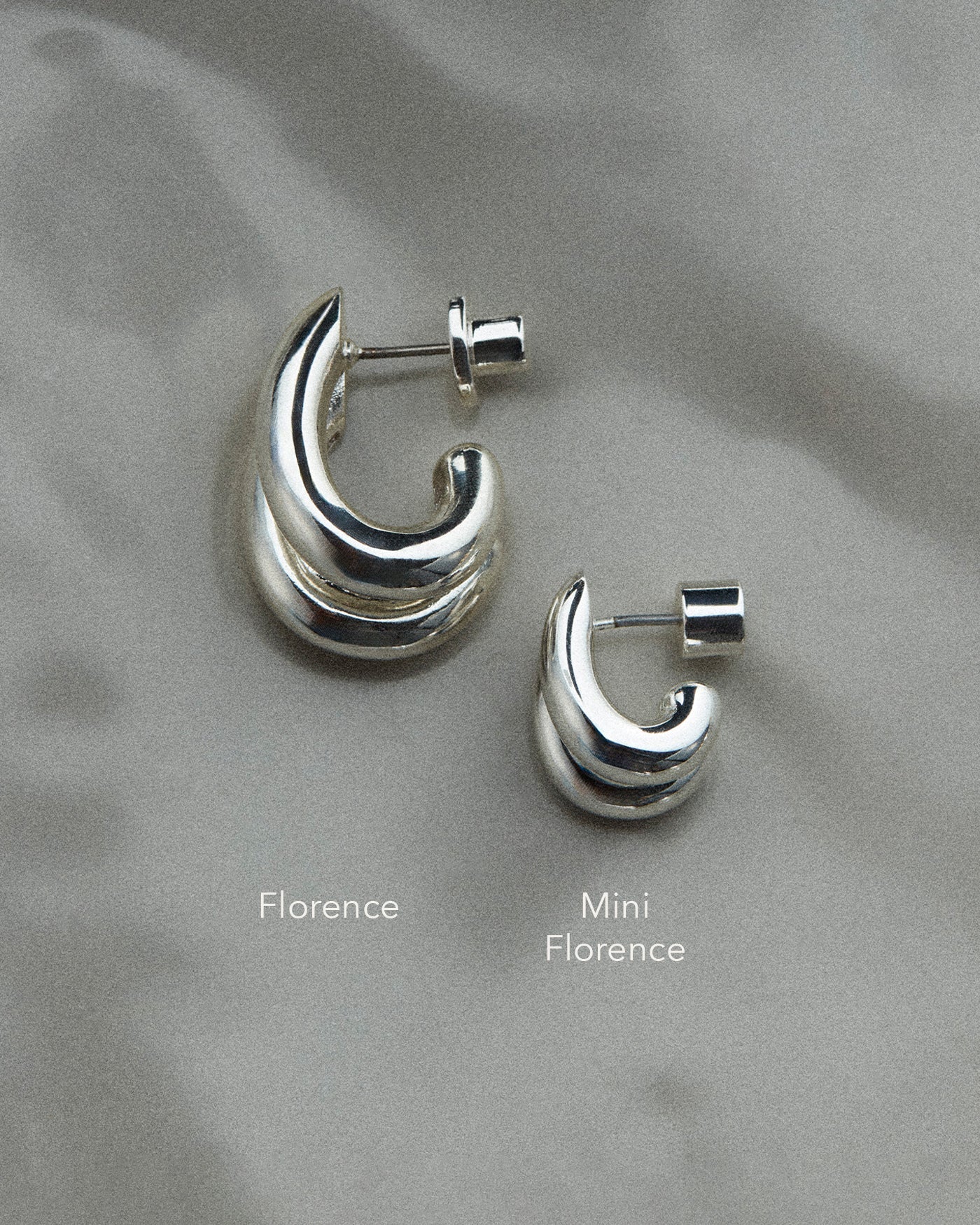 Mini Florence Hoops / Silver ＜JENNYBIRD＞ – PAULINE STUDIO