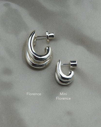 Mini Florence Hoops / Gold