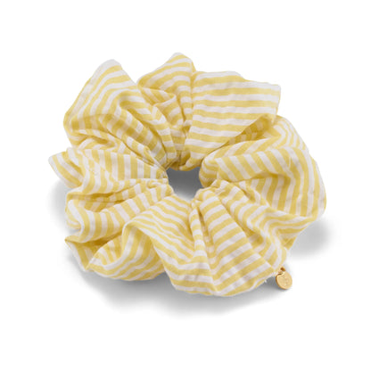 Amy Seersucker Scrunchie / Yellow