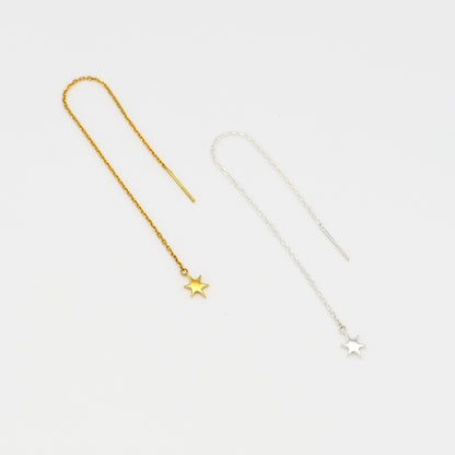 Sparkle Chain Pierce 片耳（Gold / Silver）