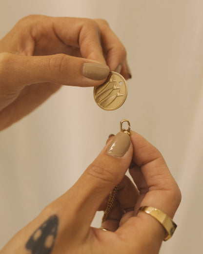 Heads Tails Coin Necklace