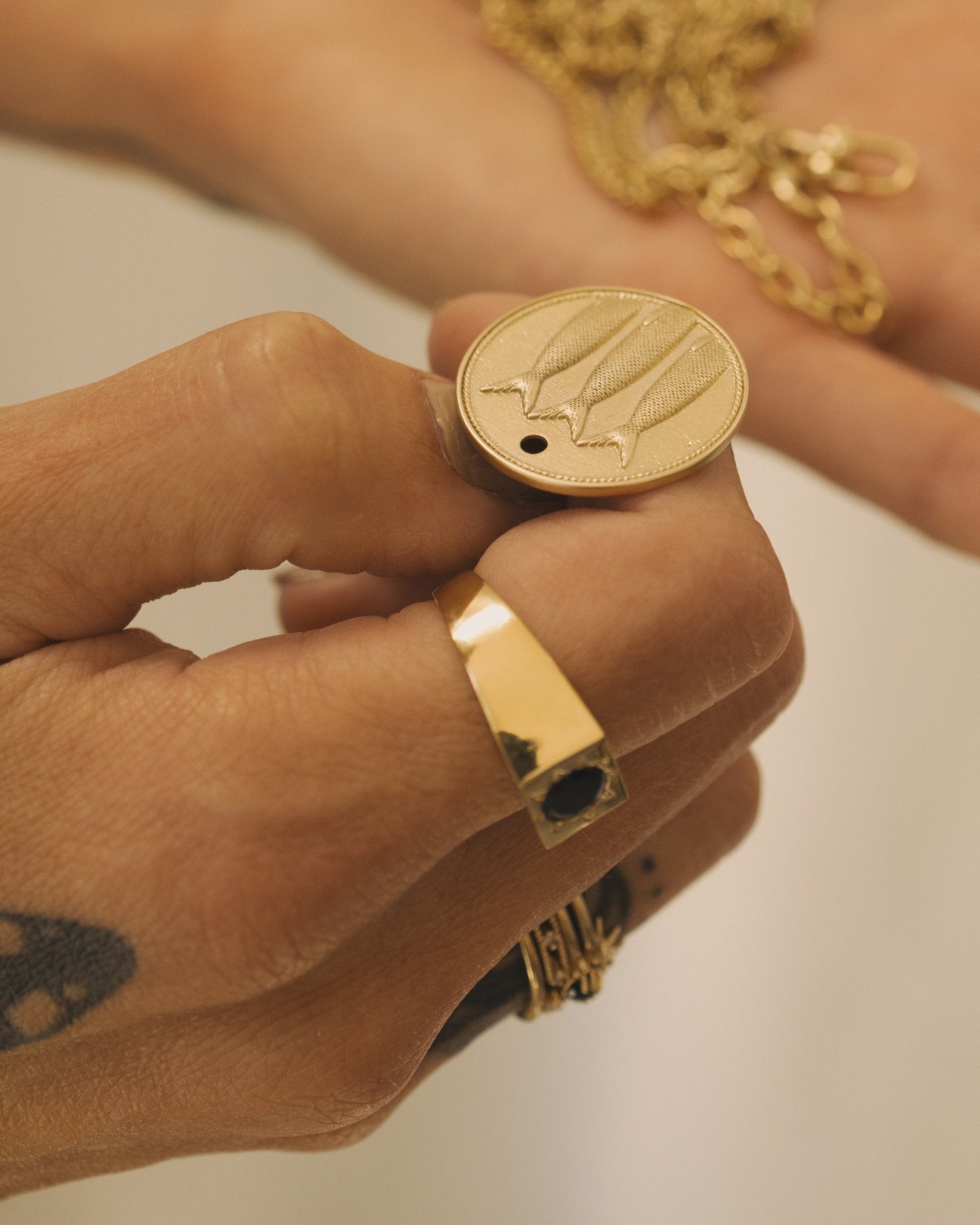 Heads Tails Coin Necklace