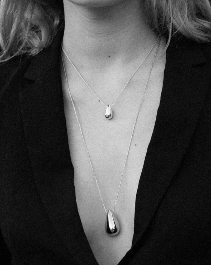 Modernist Drop Necklace L（gold / silver）　