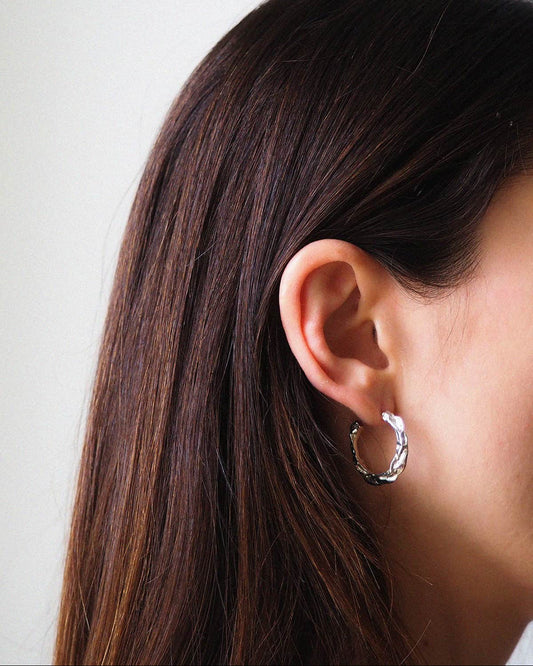 Full Moon Hoops / Silver