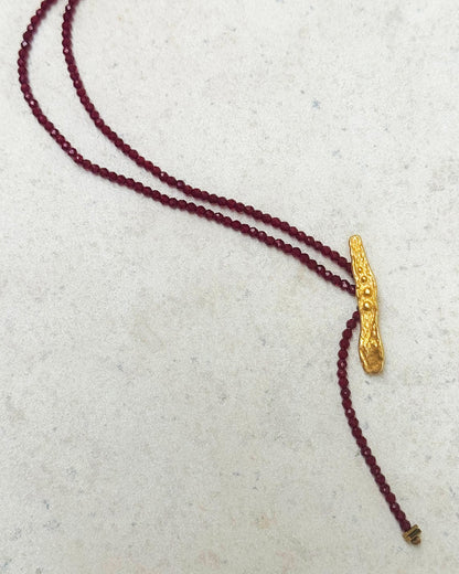 Phoenix Lucky Charm 26 Necklace / Red