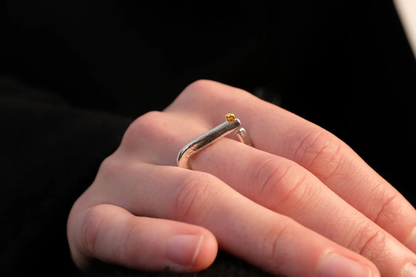 【8/28(金)発売開始】Gold Cube Corners Ring