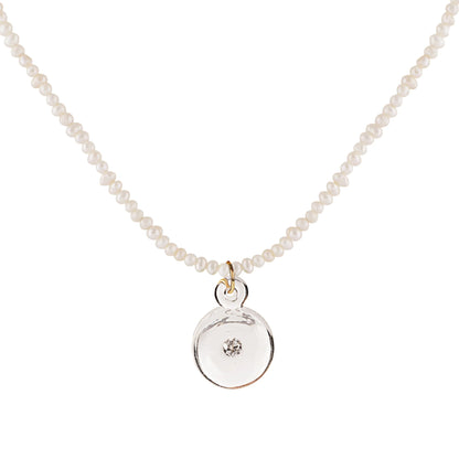 Zirconite & Pearl Necklace