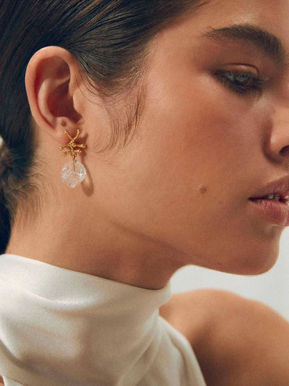 Nuria Pierce Crystal / Gold