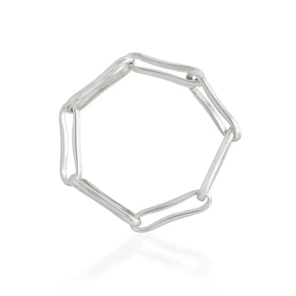 Chunky Link Bracelet / Silver