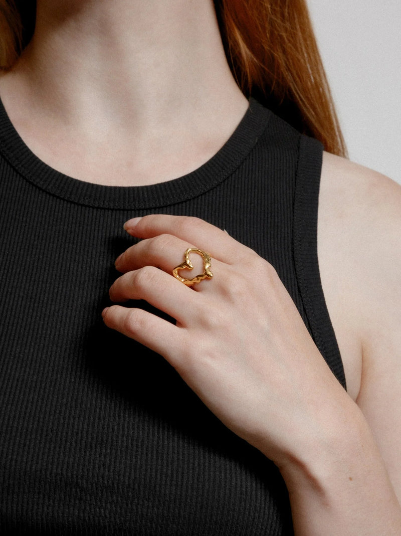 Carmen Heart Ring / Gold