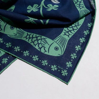 Lucky Fish Cotton Bandana