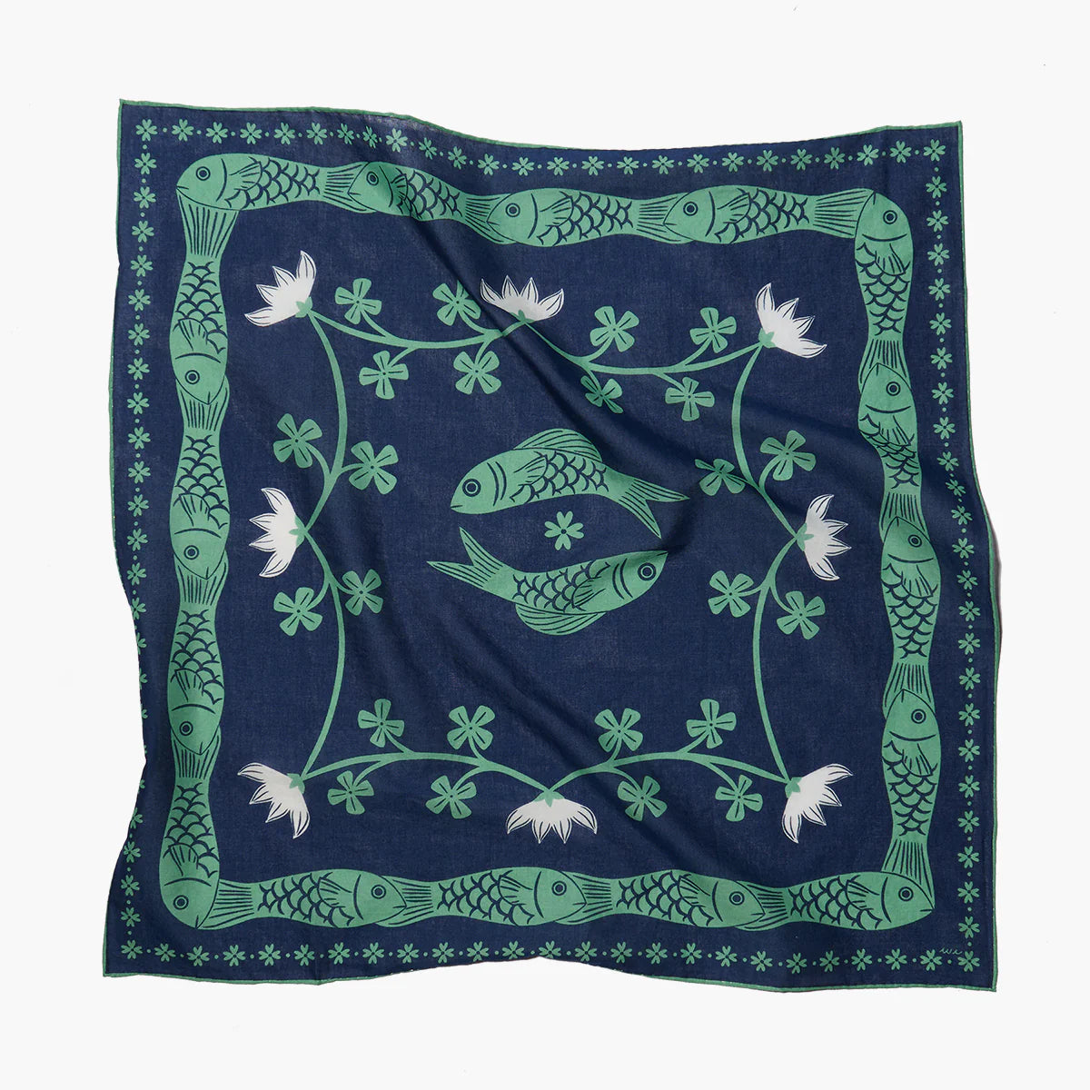 Lucky Fish Cotton Bandana