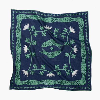 Lucky Fish Cotton Bandana