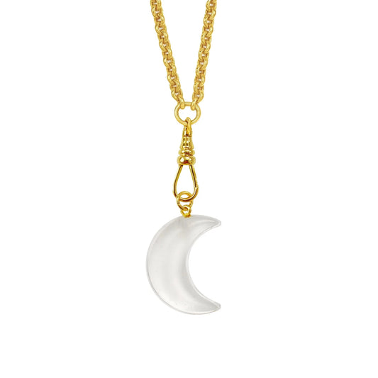 XL Luna Belcher Chain Necklace / Pearl