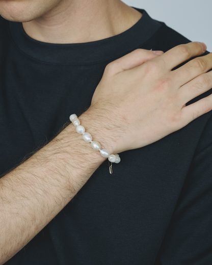 Baroque Pearl  Bracelet / Silver