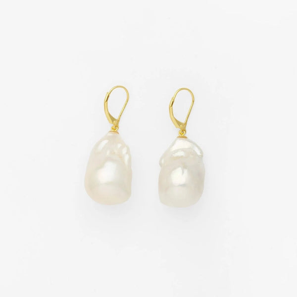 Cocoon Pearl Pierce / Gold