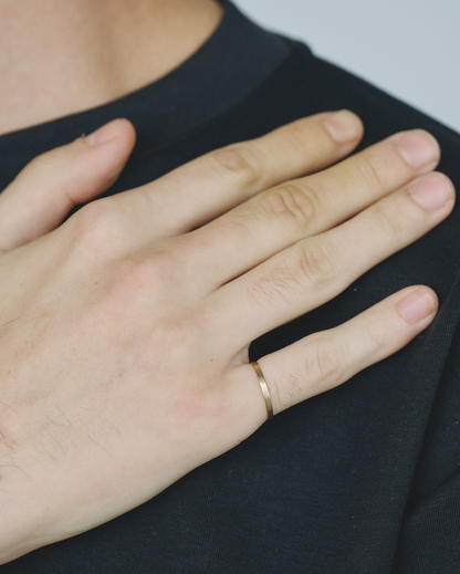 Flat Thick Ring 10K / Mat