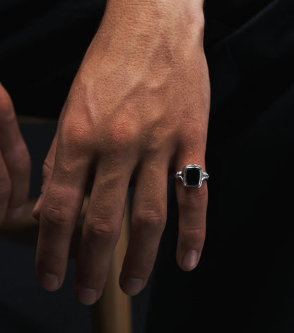 Heirloom Onyx Signet Ring