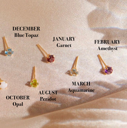 Birth Stone Studs 片耳