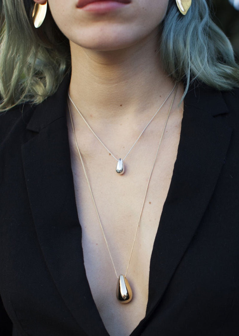 Modernist Drop Necklace L（gold / silver）　