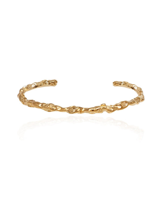 Melies Wrinkled Bangle / Gold