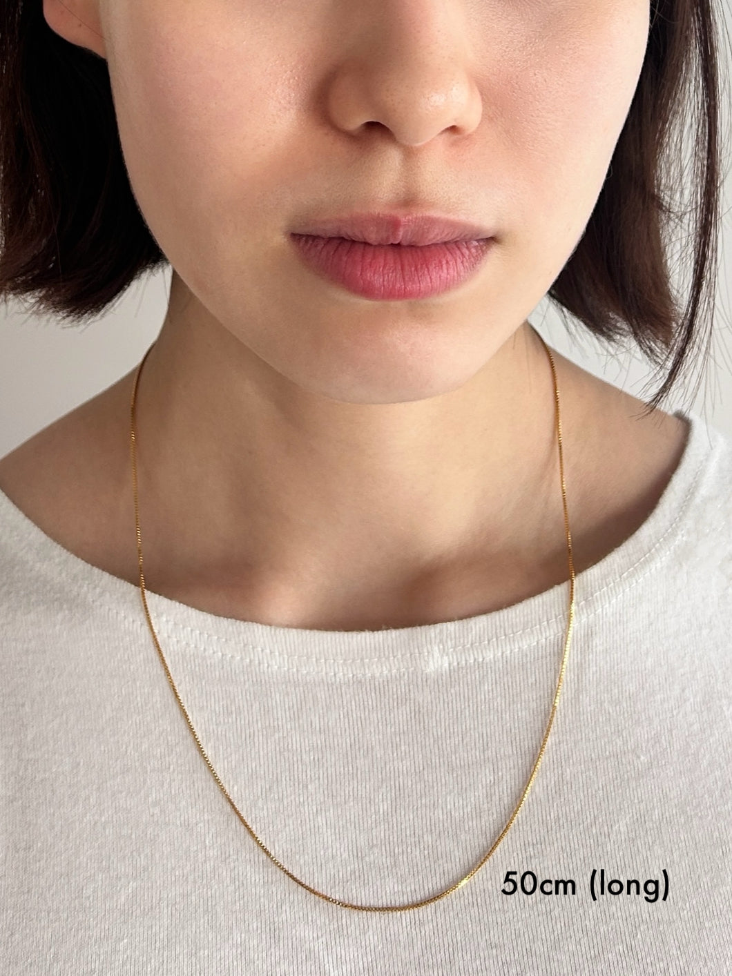 Thin Box Chain Necklace / Silver＜PAULINE STUDIO ポーリーン