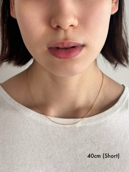 Thin Rope Chain Necklace（gold / silver）