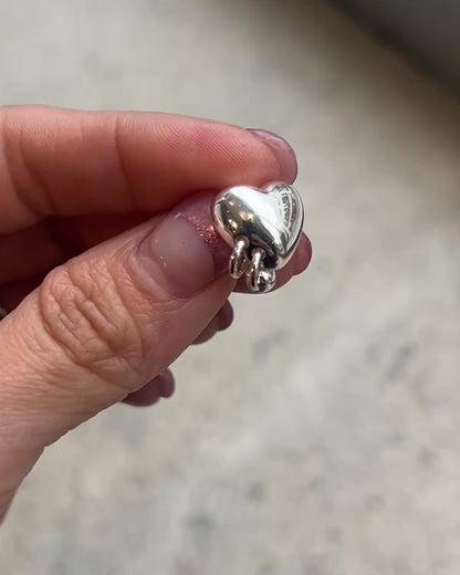 Pierced Heart Studs