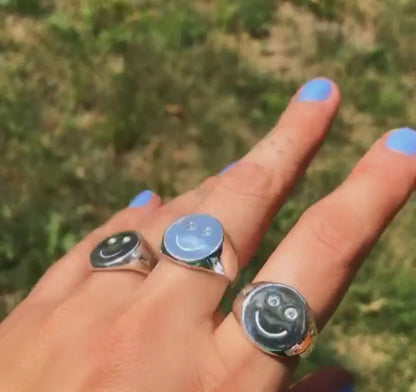 Smiley Ring / Silver