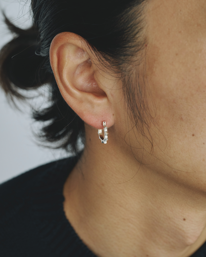 Sparkle Hoops / Silver