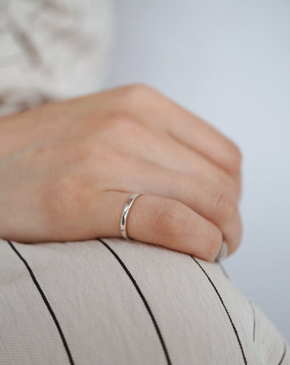 Flat Thick Ring / Silver