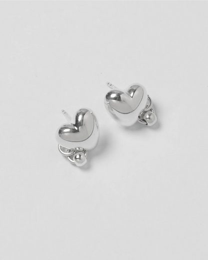 Pierced Heart Studs