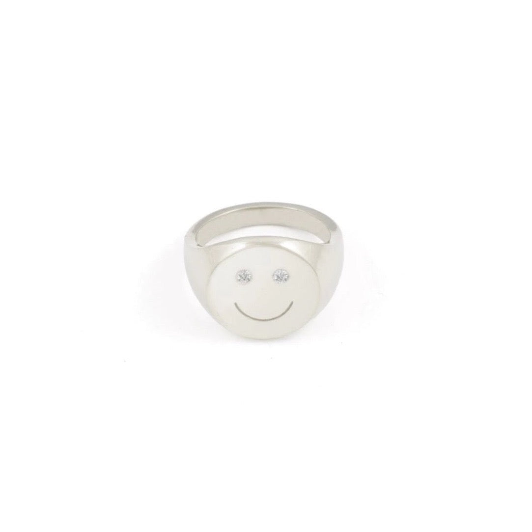 Smiley Ring / Silver