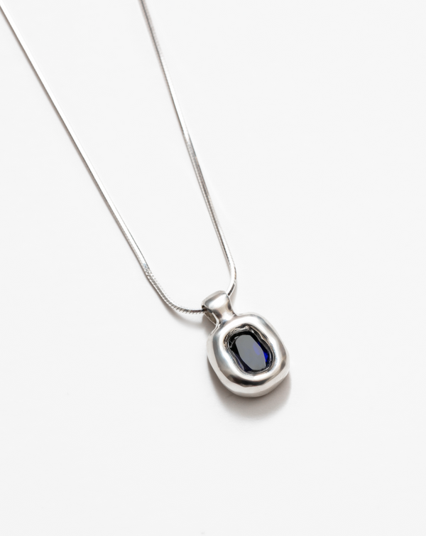 Freya Stone Necklace / blue