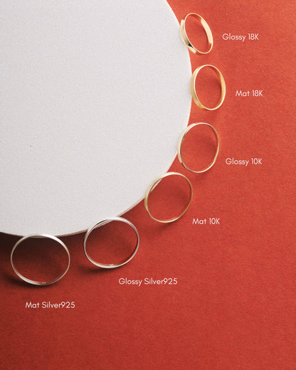 【受注生産】Flat Thick Ring / 18K