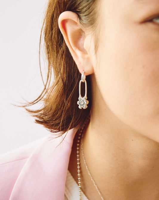 Flower Pin Pierce / Silver