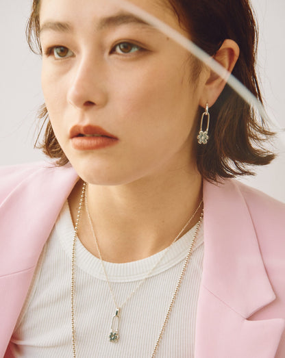 Flower Pin Pierce / Silver