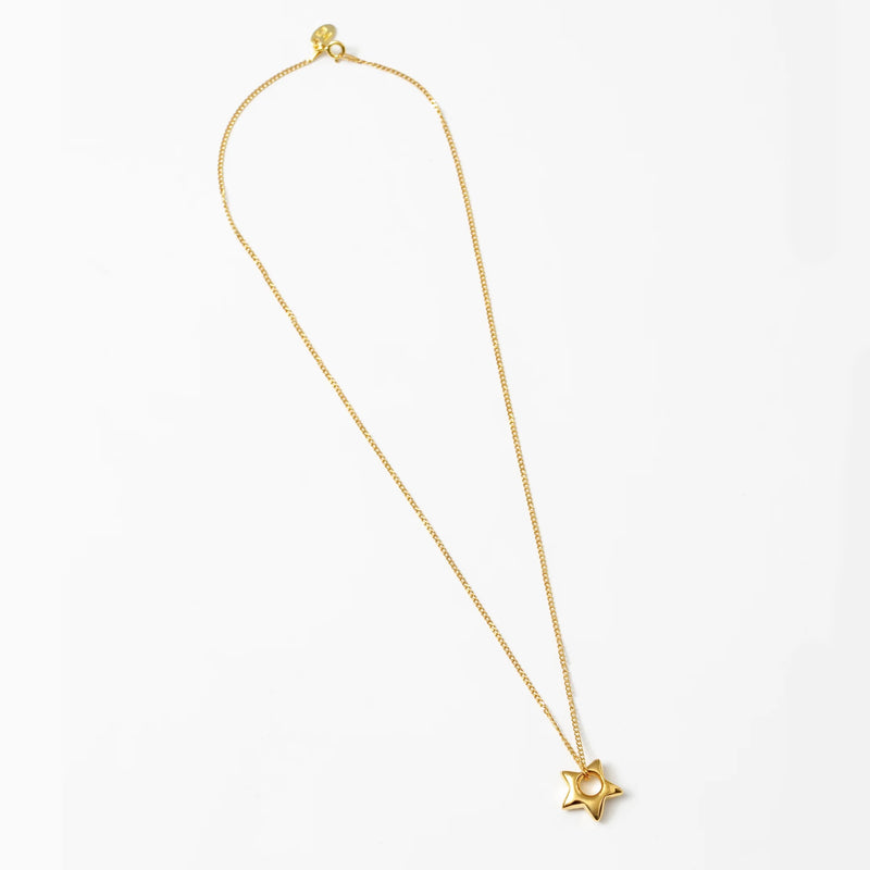Open Star Necklace / gold