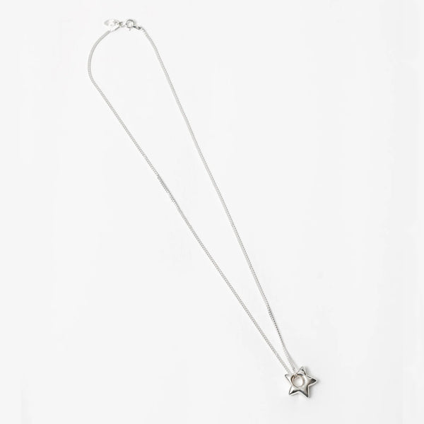 Open Star Necklace / silver