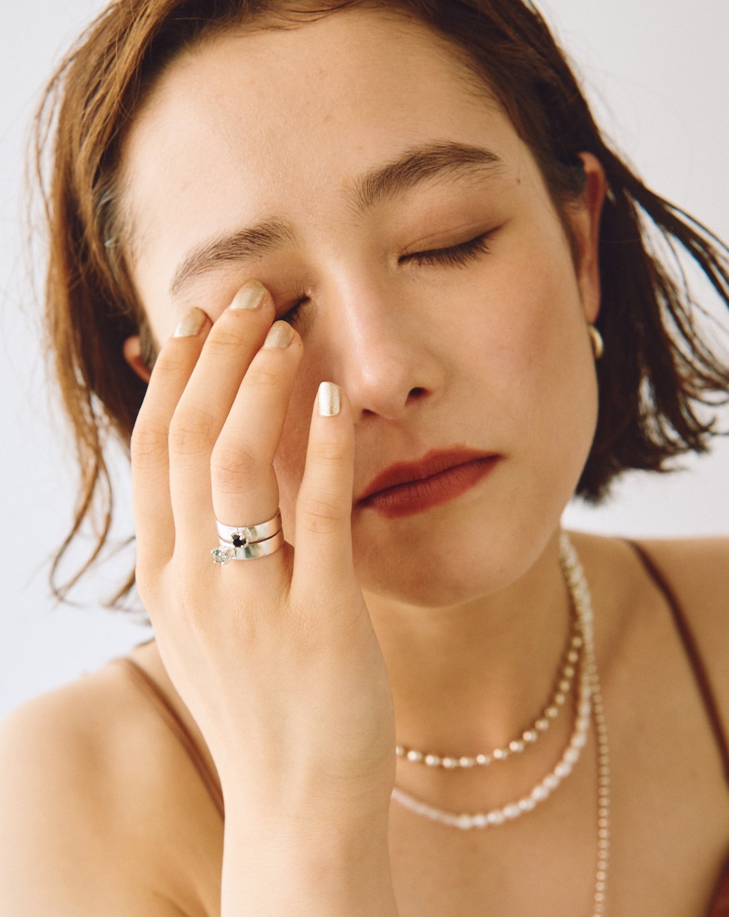 Stone Bijou Ring / Green Sapphire