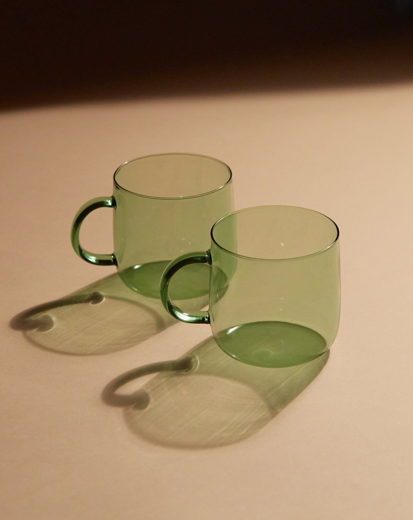 Glass Cup Set / Green