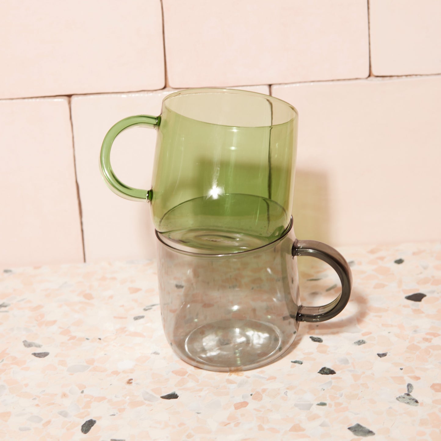 Glass Cup Set / Green