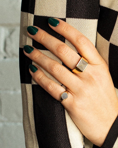 Portal Square Ring / Gold